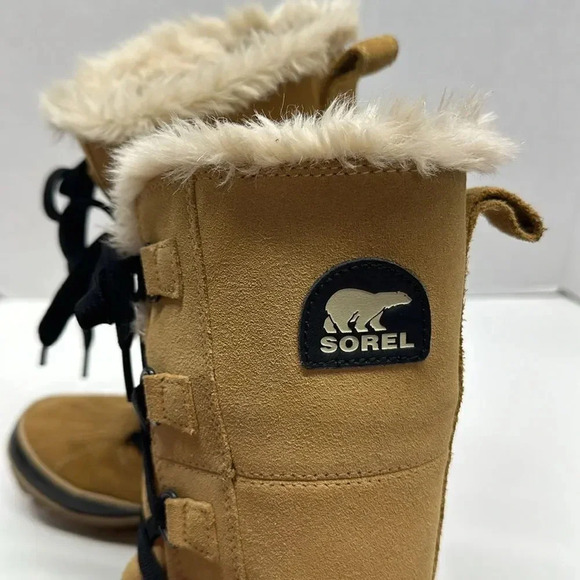 Sorel Tivoli IV Snow Boots Tall Lace Up Boot Shoes Waterproof Black Tan Size 7 - Picture 5 of 10